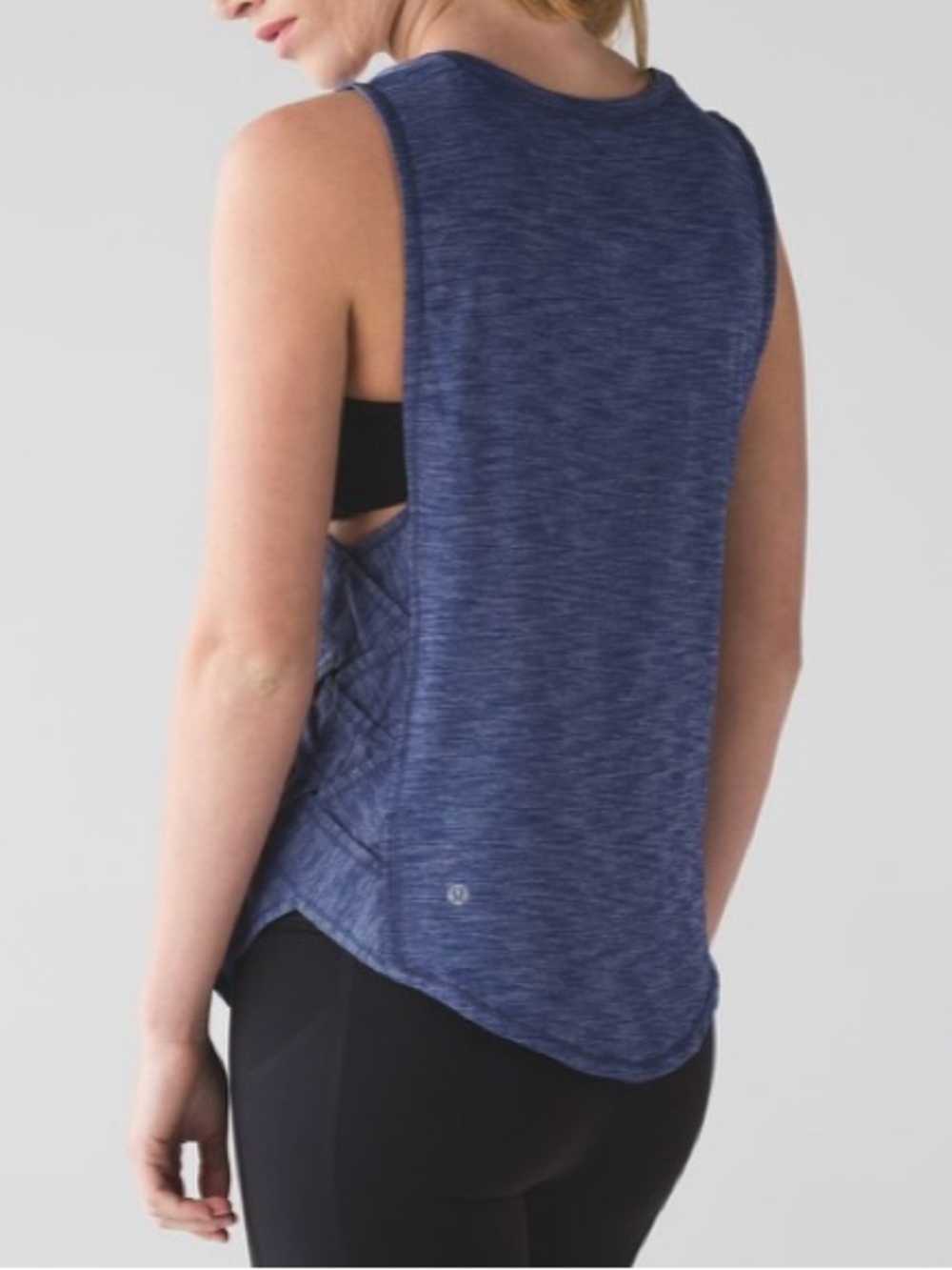 Lululemon Women’s Sz 6/8? Heathered Hero Blue Var-City Muscle Tank - Picture 4 of 16